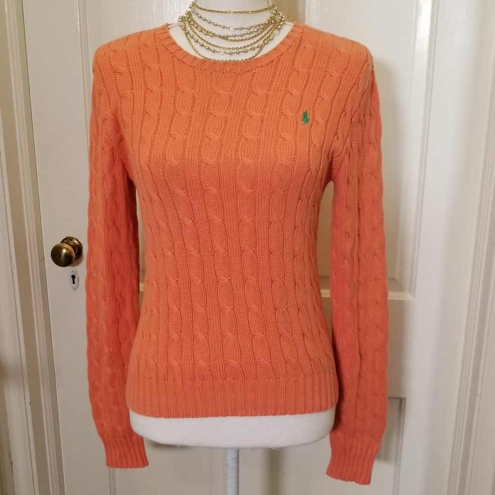 Ralph Lauren Cable Knit Pullover Sweater EUC